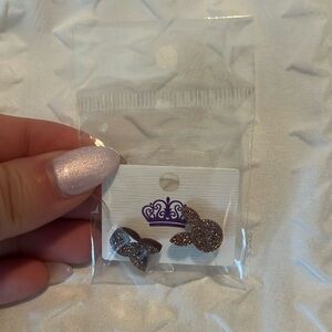 Easter bunny rose gold earrings